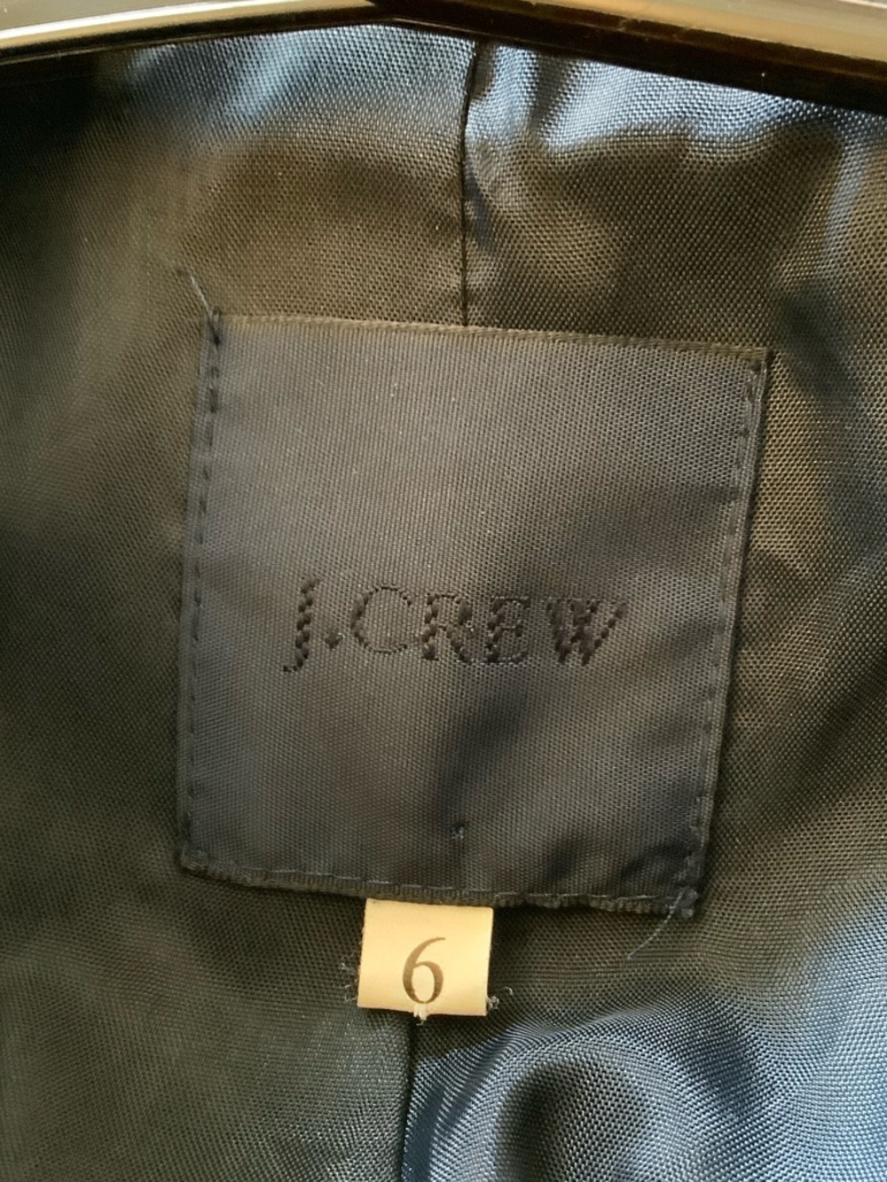 J. Crew Navy Single-Breasted Long Coat Dress - Picture 9 of 9